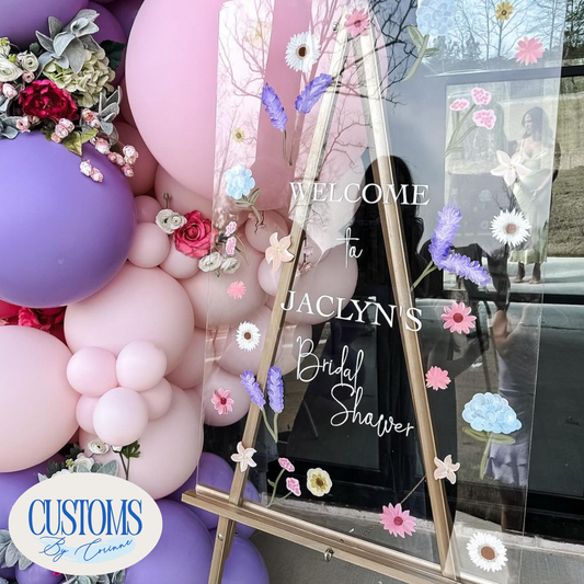 Hand-painted Acrylic Sign - Custom