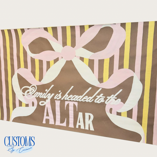 5 FT Bachelorette/Wedding Banner - Custom